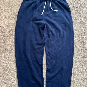 Blue baggy sweat pants